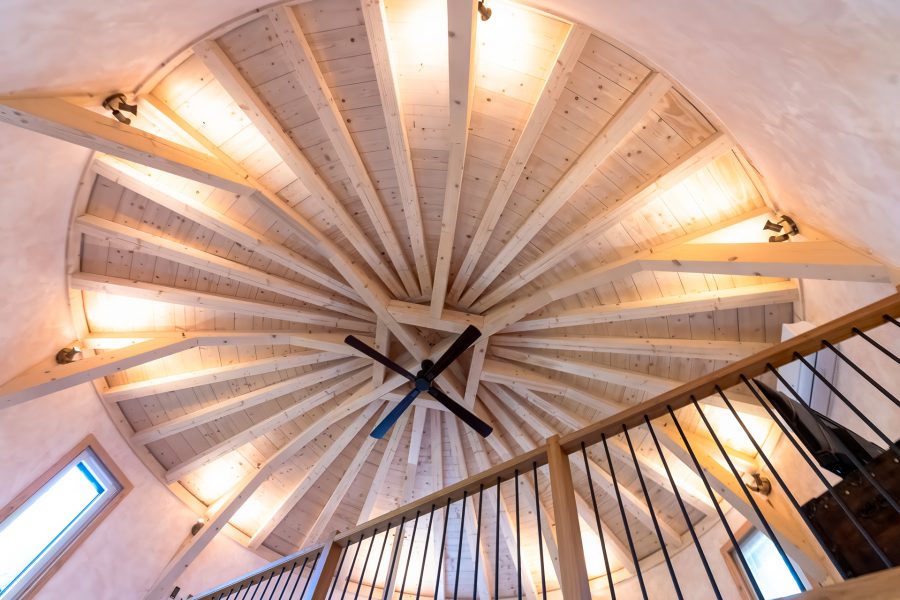 Silo_vue ensemble charpente plafond